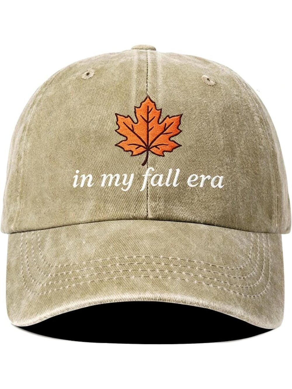 Unisax Halloween-Beige 100% Cotton Cartoon Cute Ghost Accessories Baseball Cap
